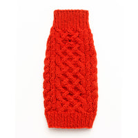 Cable Knit Sweater - Orange