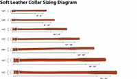 Rolled Leather Collar - Orange