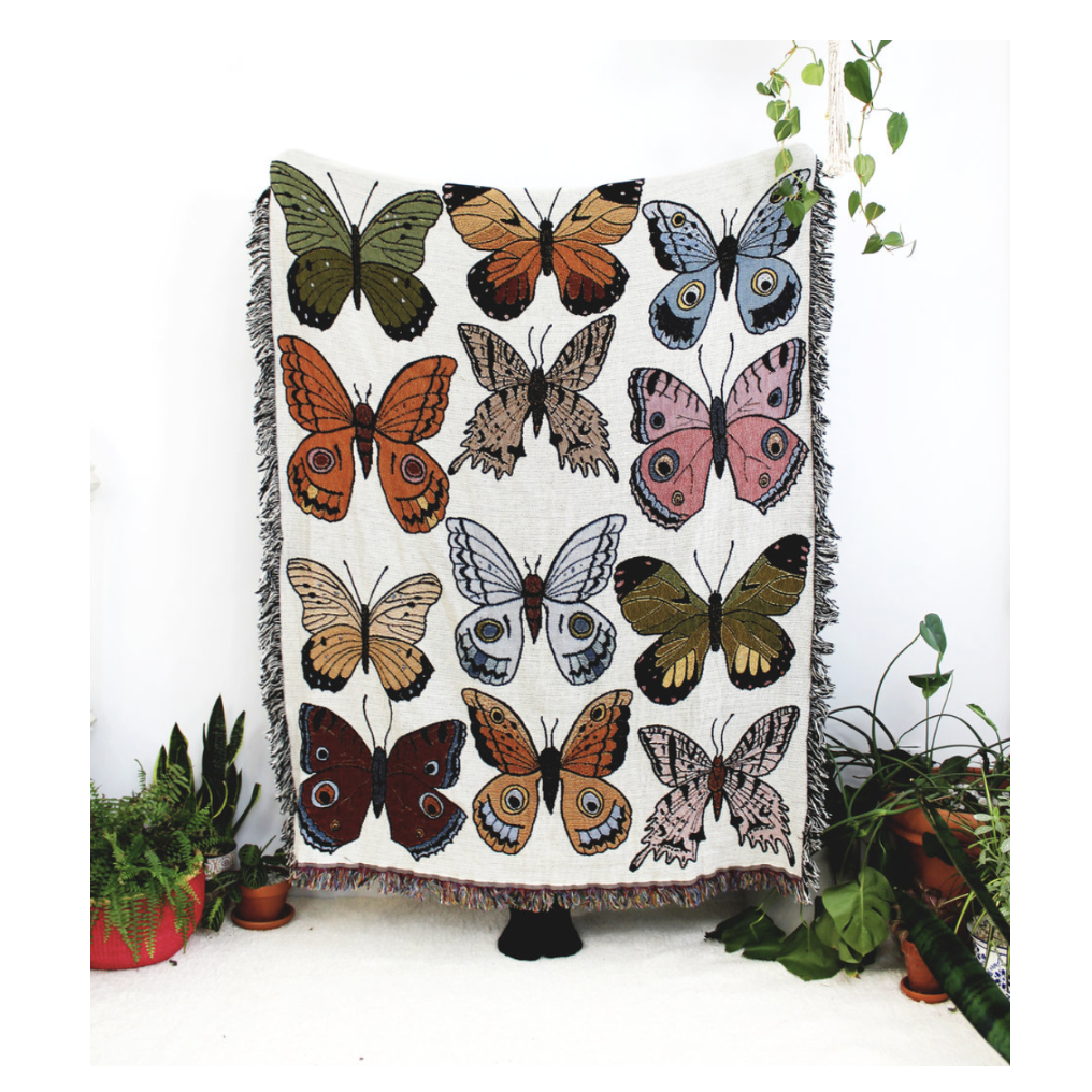 Butterflies Throw Blanket