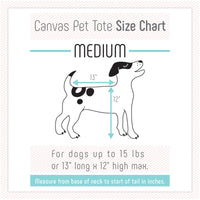 Canvas Pet Tote Natural & Orange