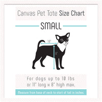 Canvas Pet Tote Grey & Navy