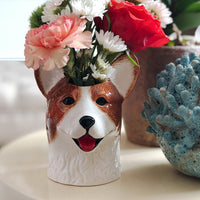 Pembroke Welsh Corgi Vase