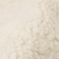 Blue Quilted Nylon Puffer Jacket with Shearling Lining