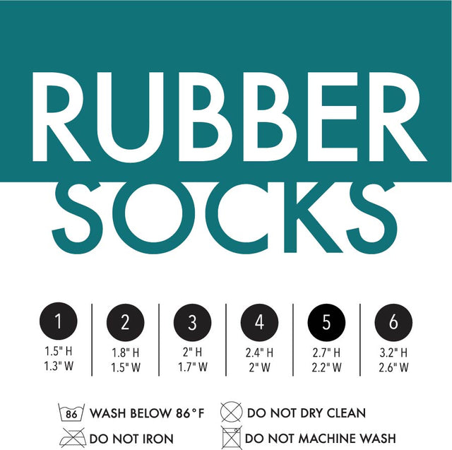 Rubber Dipped Socks - Orange